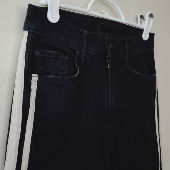 MOTHER Denim The Insider Crop Step Fray Guilty Racer - Picture 9 of 16